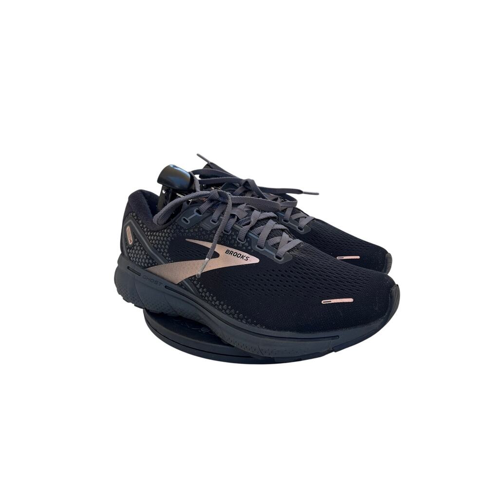 Womens Brooks Ghost 14 Cushioned Running Shoes Size 11 Black Bronze - Picture 3 of 8